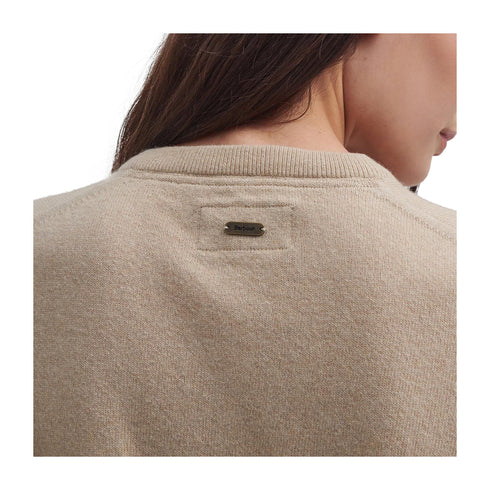 Barbour Cardigan Cardigan Donna con toppe sui gomiti Beige A24 - BARBOURLKN1076 - YE91 - 10 - Francavilla Moda